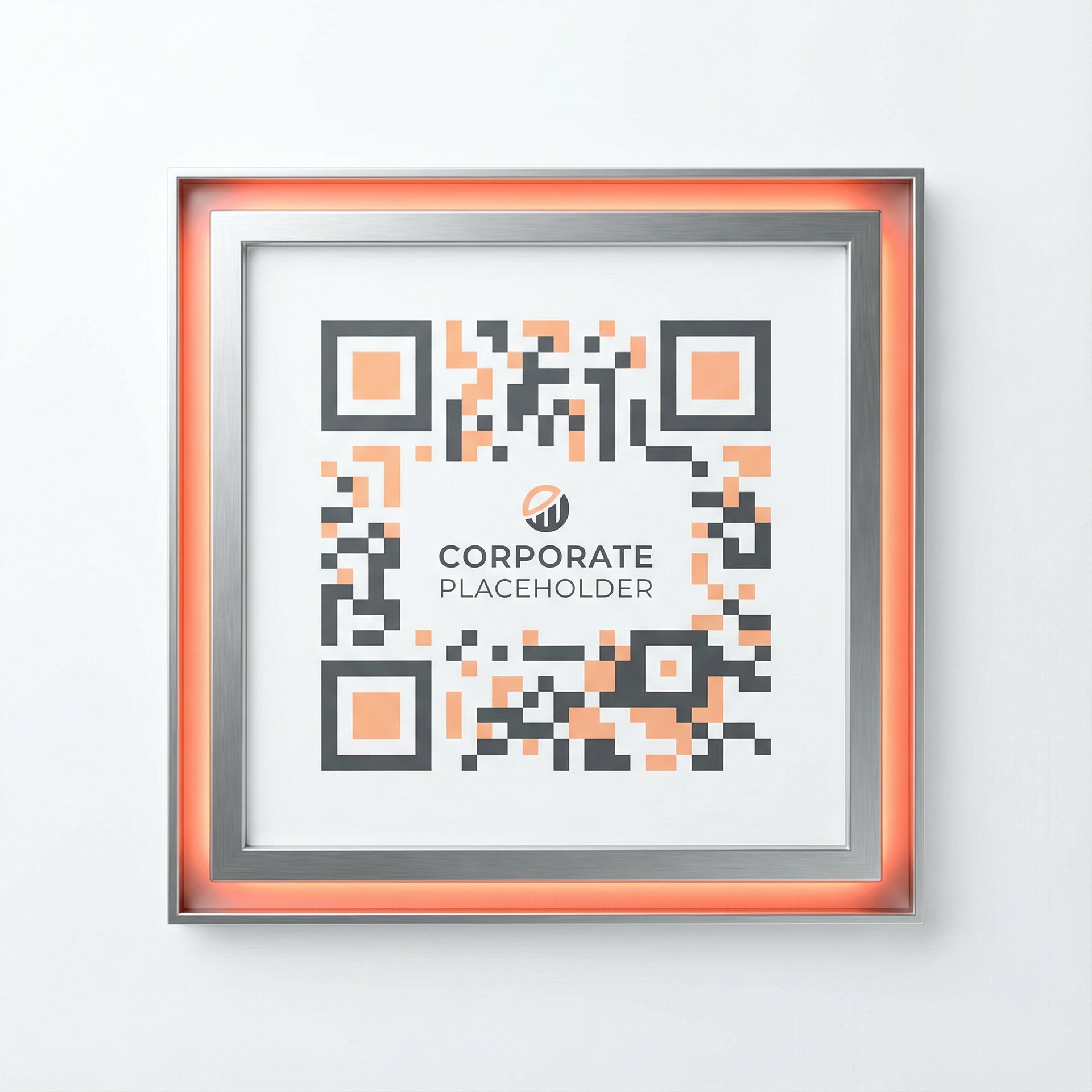 黄色仓库商务二维码